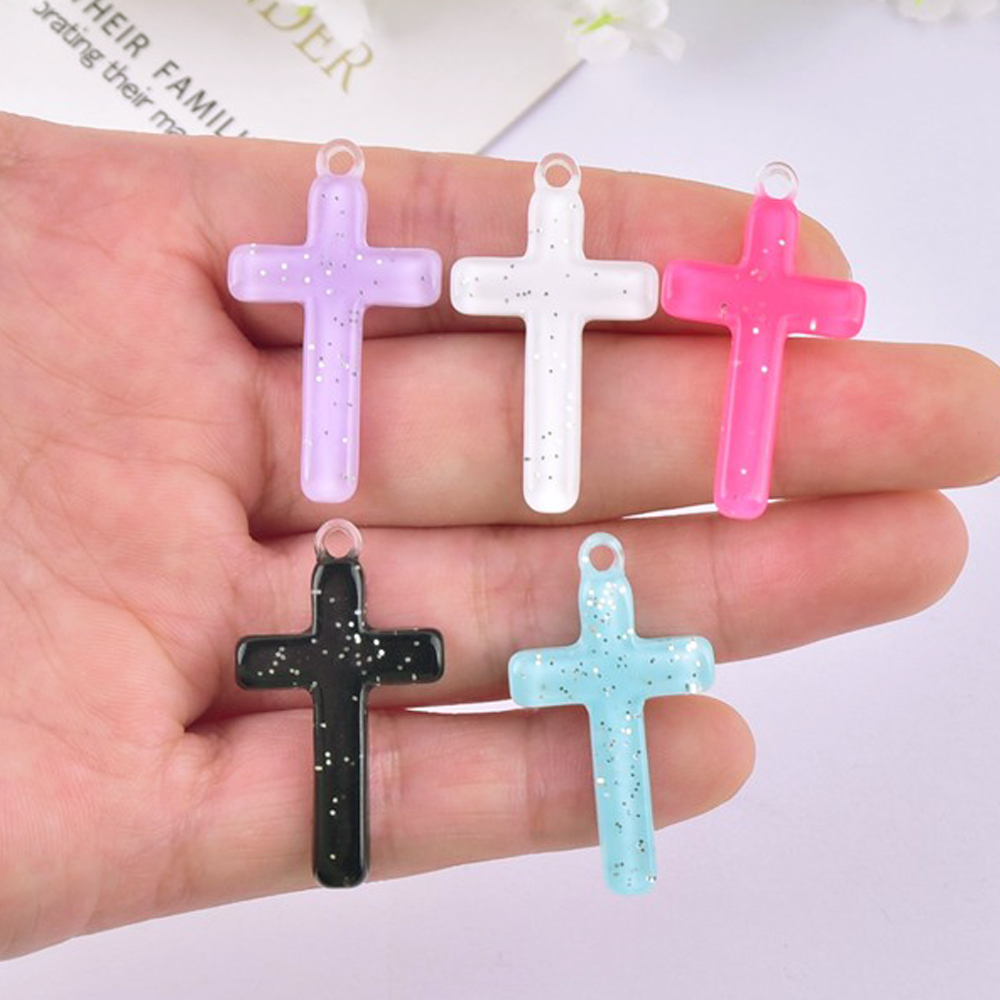 Art Craft Items - 6pcs DIY earring pendant Flatback resin