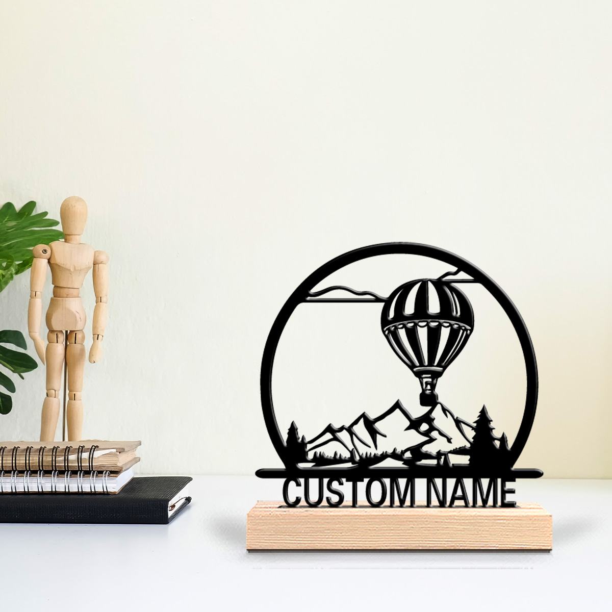 Art Craft Activity - 1pc Hot air balloon Customized Name
