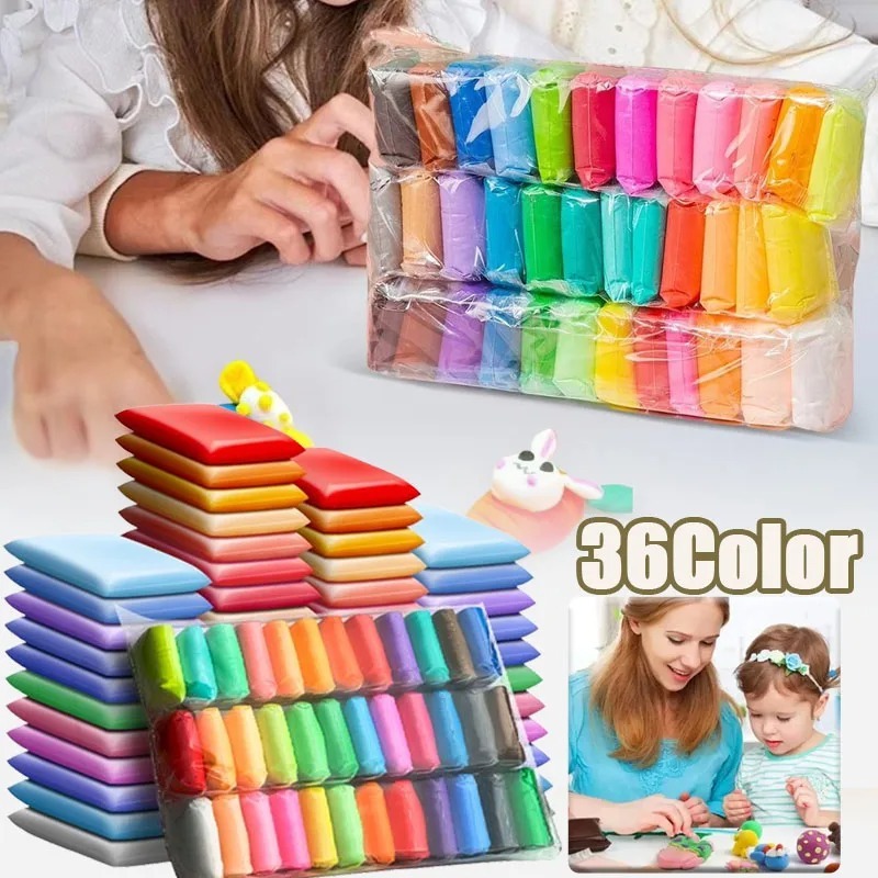 Air Dry Clay - 1Bag 36 Colors Super Light Modeling