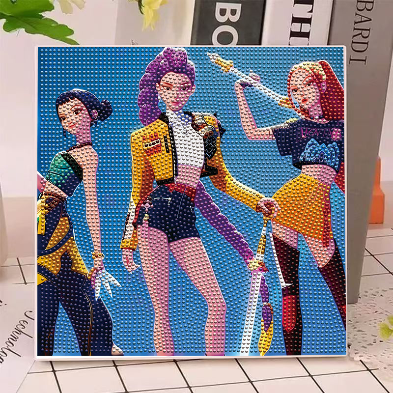 Art Craft Activity - Anime Hunters Gilrs Lumi Mila Zoi