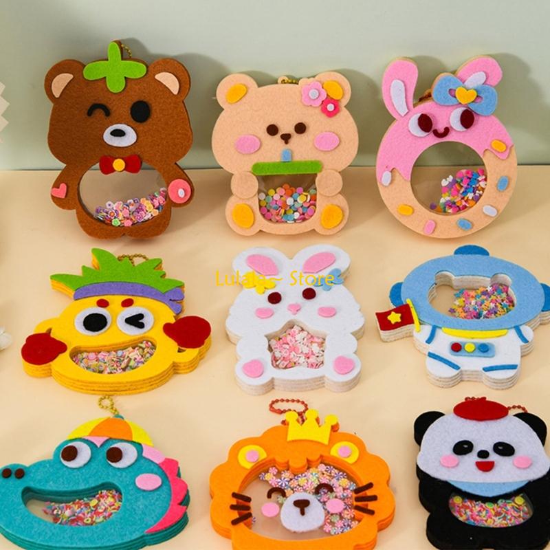 Art Craft Class - Y4QA Colorful Animal Pendant Craft Kits