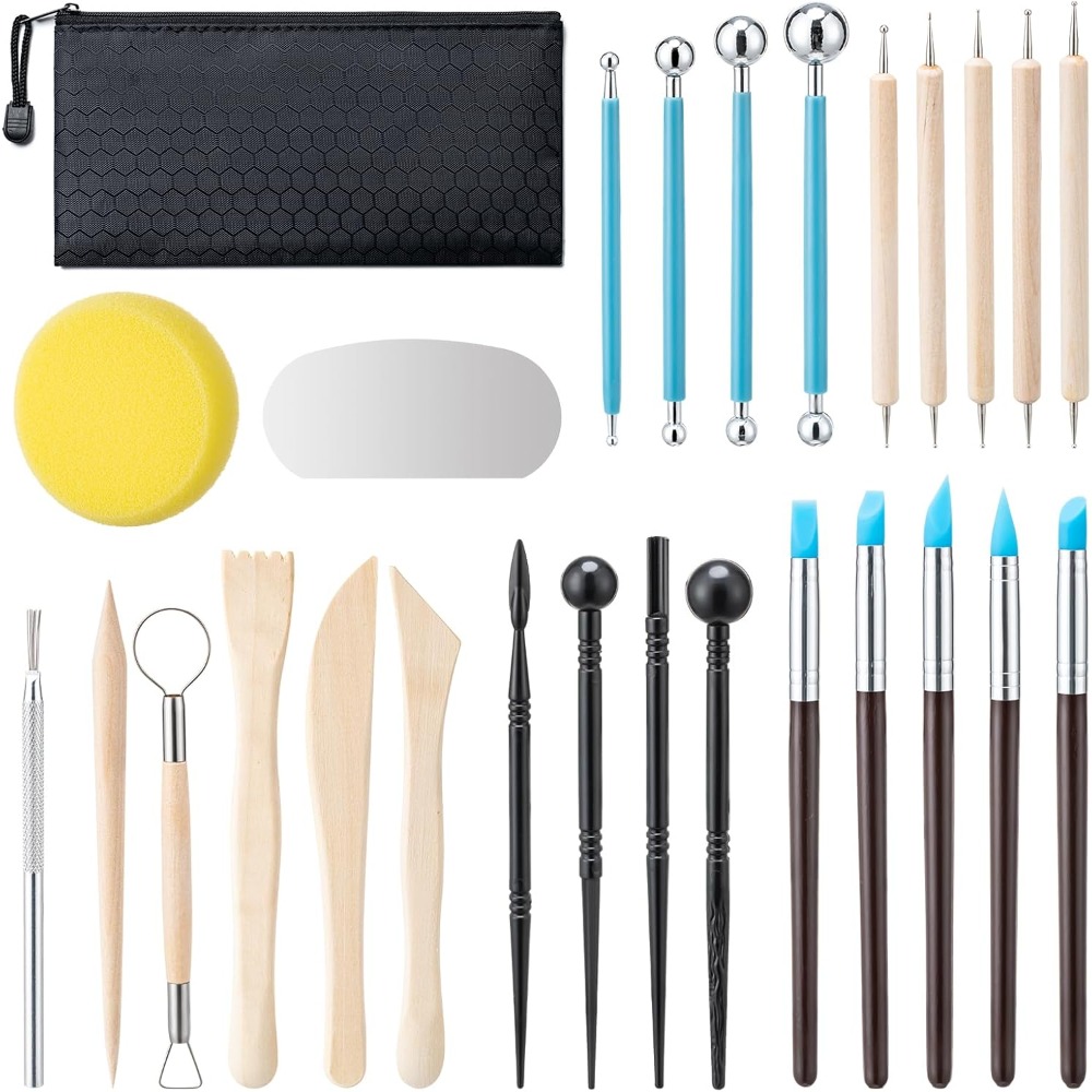 Air Dry Clay - 27 PCS Pottery Clay Tools Kit
