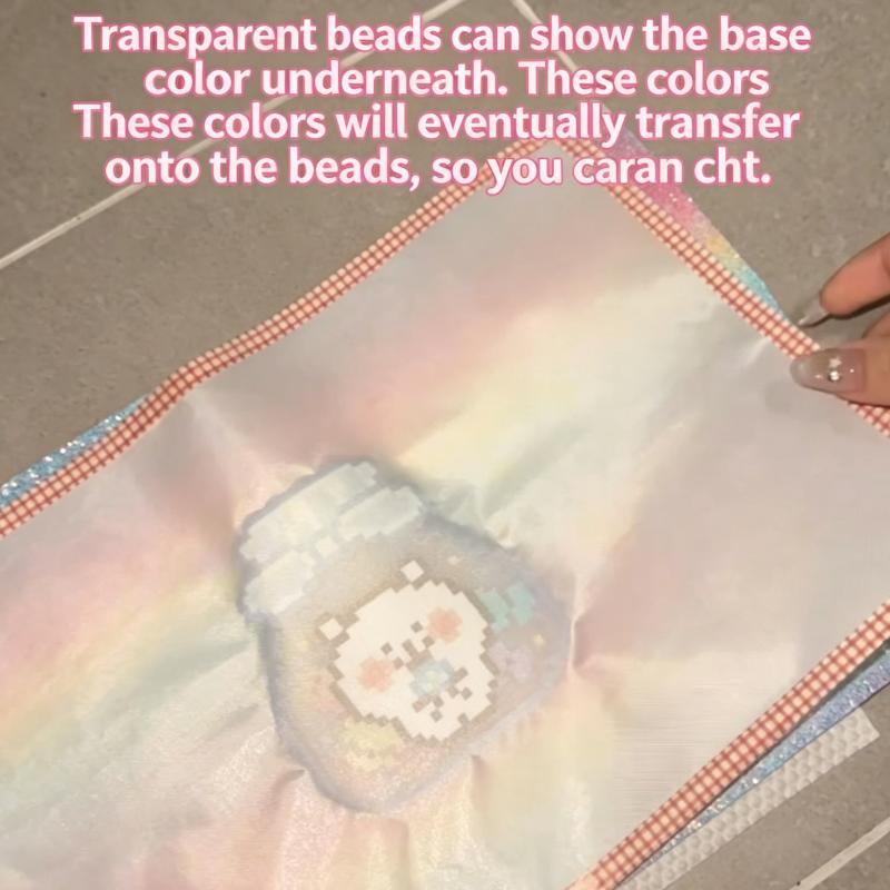 Art Craft Activities - Gradient Glitter Fuse Bead Ironing Sheets