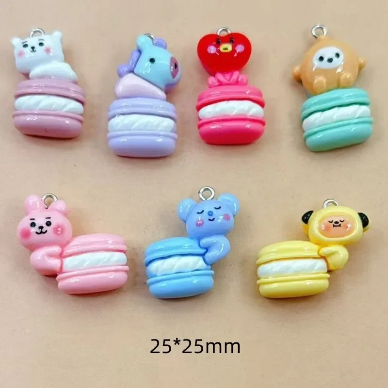 Art Craft Activity - 10pcs Mixed Cartoon Resin Charms Tiny
