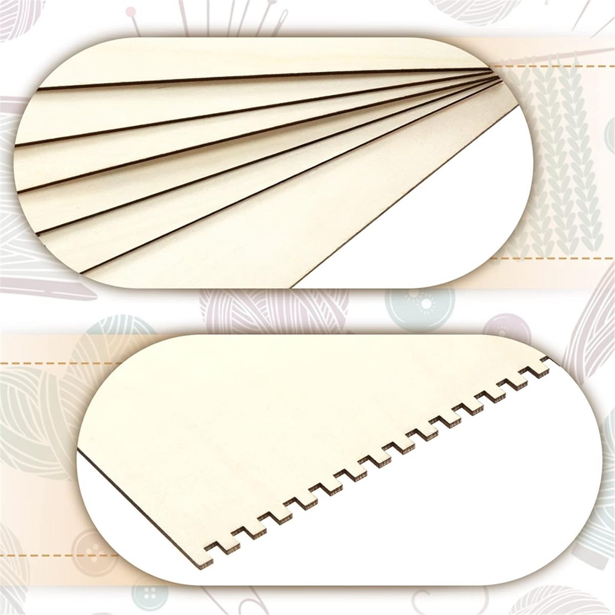 18 Pcs Beginners Wooden Notche - Art Craft Activity review and price