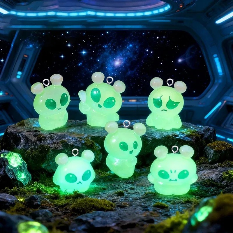 10Pcs Luminous Mini Green Alie - Art Craft Items review and price