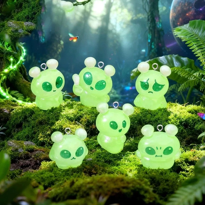 10Pcs Luminous Mini Green Alie - Art Craft Items review and price