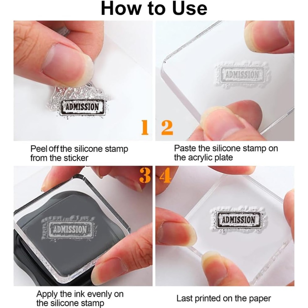 Retro Ticket Clear Stamps for  - Art Craft Activity review and price