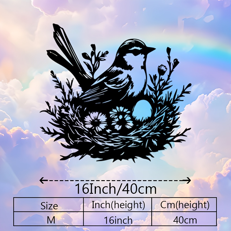 CIFBUY Metal Wall Art Bird Nes - Art And Craft For Nursery review and price