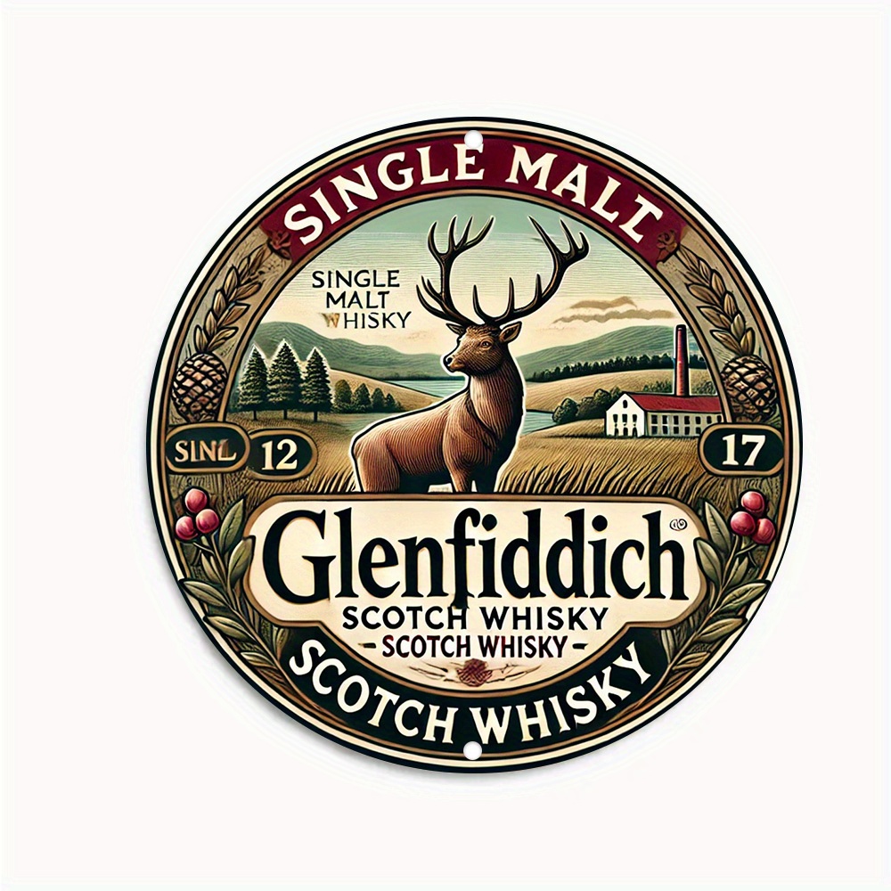 2D flat, Glenfiddich Scotch wh - Art Craft Movement review and price