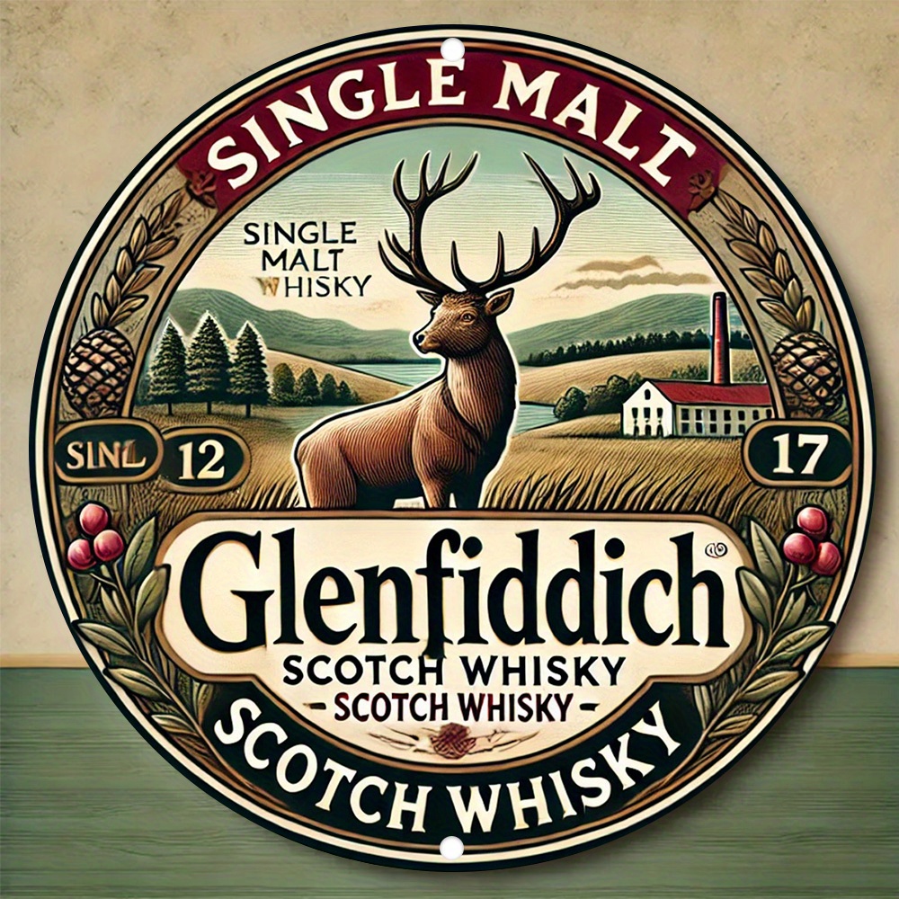 2D flat, Glenfiddich Scotch wh - Art Craft Movement review and price