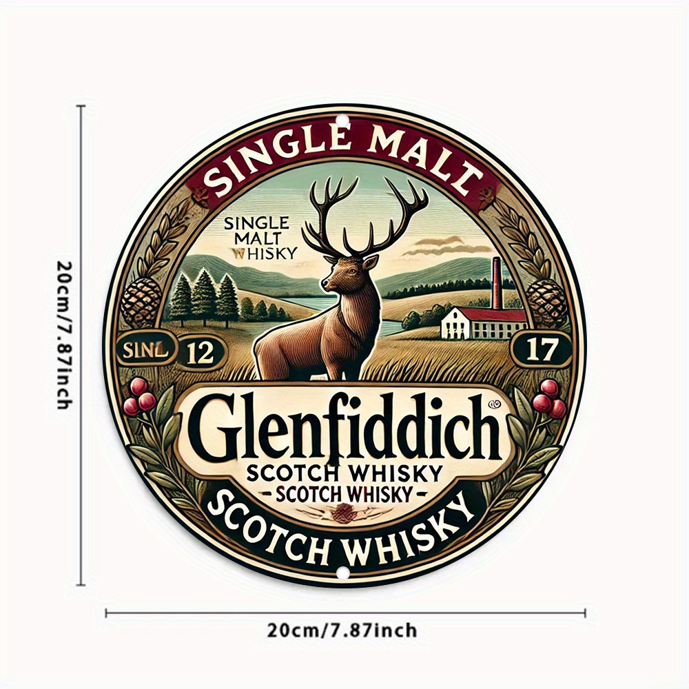 2D flat, Glenfiddich Scotch wh - Art Craft Movement review and price