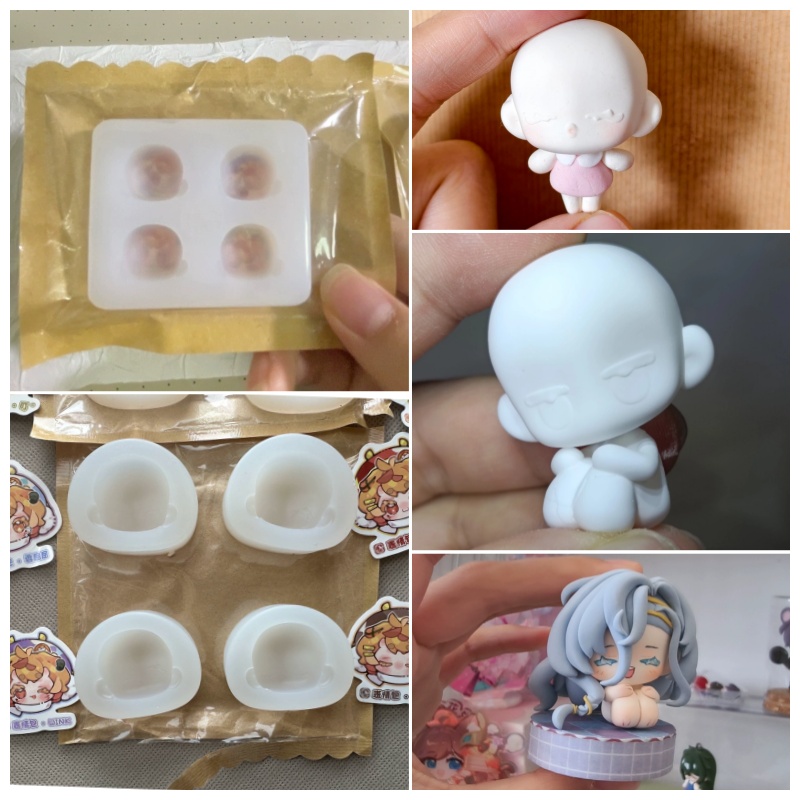 Q Version Doll Face Silicone M - Air Dry Clay review and price