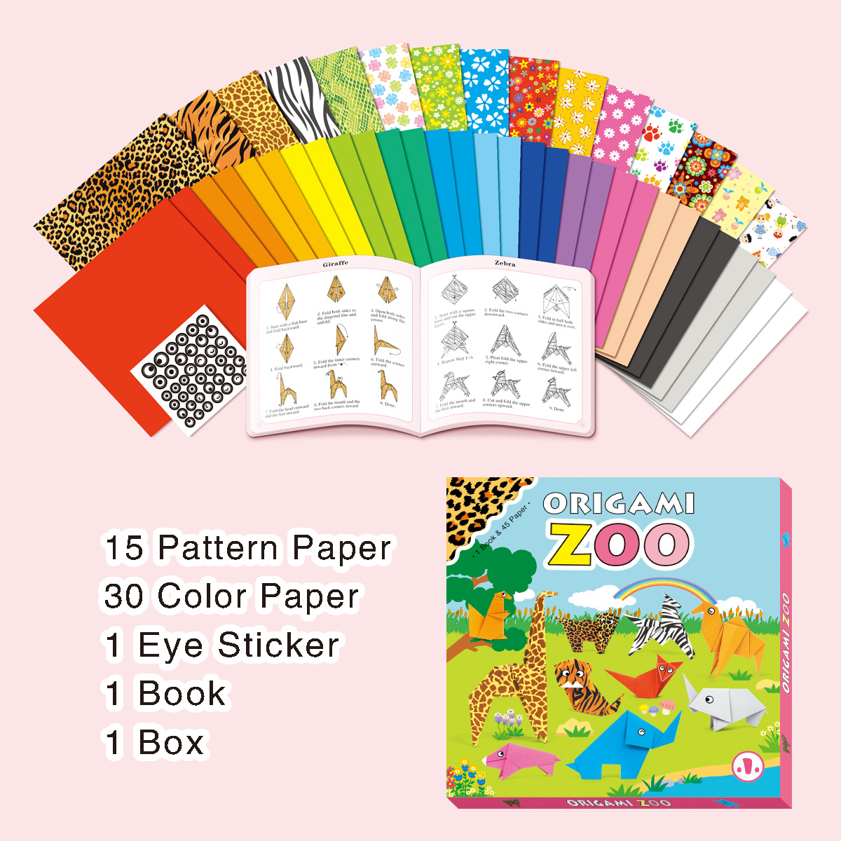 Kids DIY Origami Zoo Craft Kit - Art Craft Zoo review and price