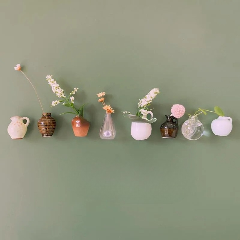 Creative Cute MINI Glass Vase  - Art Craft Magnet review and price