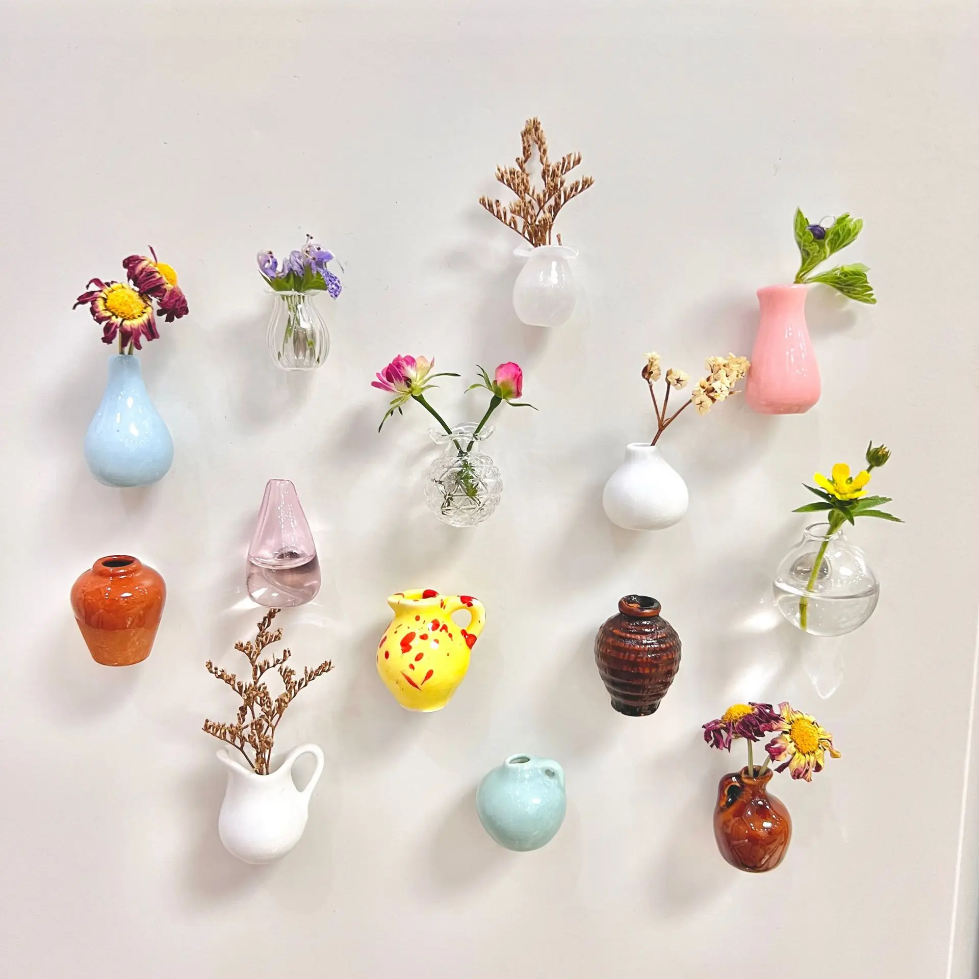 Creative Cute MINI Glass Vase  - Art Craft Magnet review and price