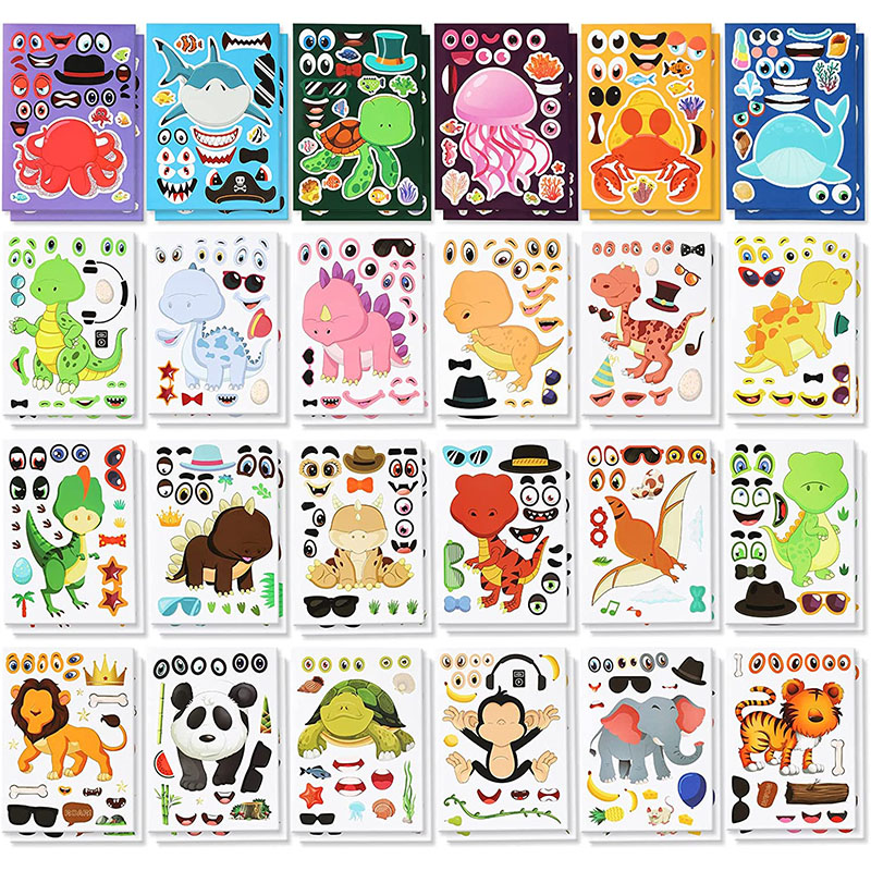 12/24 Sheets Make a Face Stick - Art Craft Zoo review and price