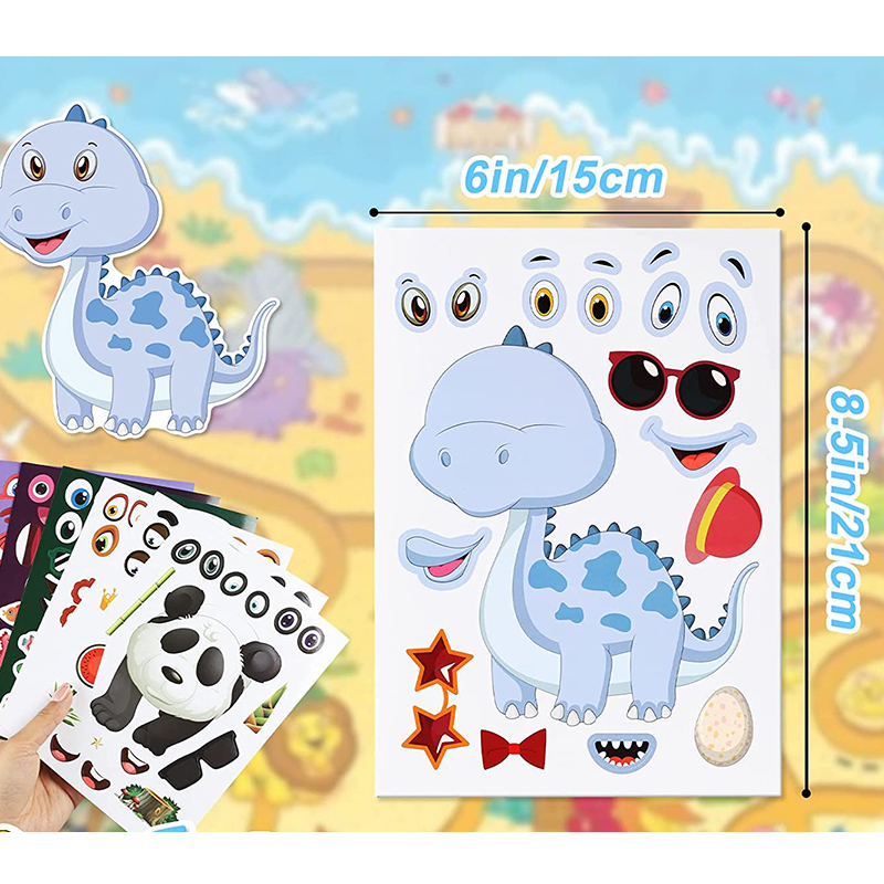 12/24 Sheets Make a Face Stick - Art Craft Zoo review and price