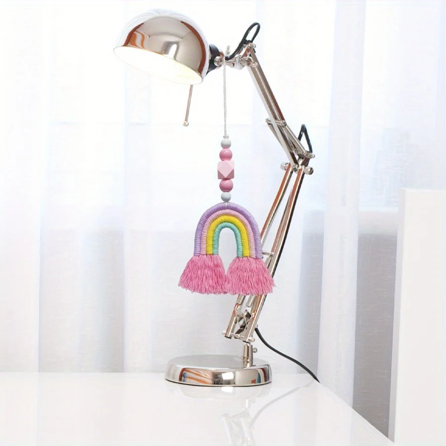 Pink Rainbow Wind Chimes Weavi - Art And Craft For Nursery review and price