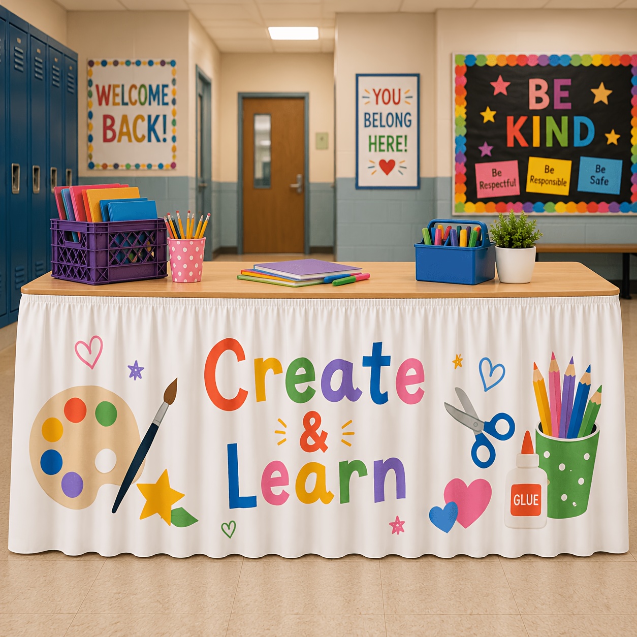1 tablecloth table skirt, crea - Art Craft Class review and price