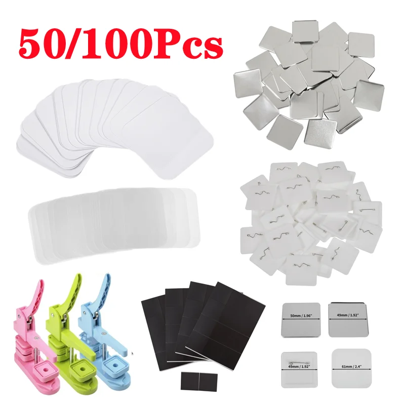 50/100PCS 50*50mm Magnet Refri - Art Craft Magnet review and price
