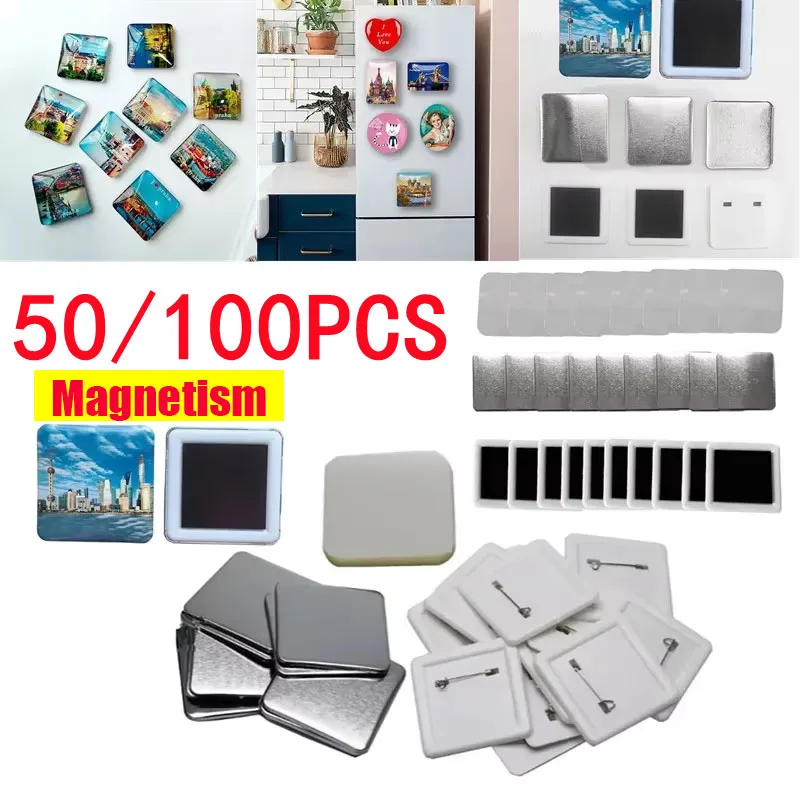 50/100PCS 50*50mm Magnet Refri - Art Craft Magnet review and price