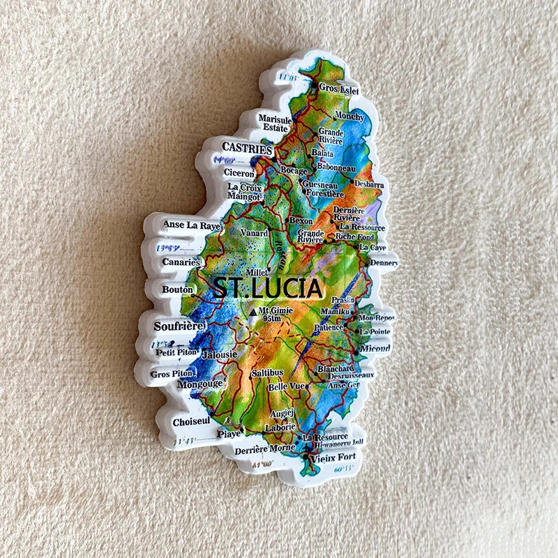 1pc, Saint Lucia travel Souven - Art Craft Magnet review and price