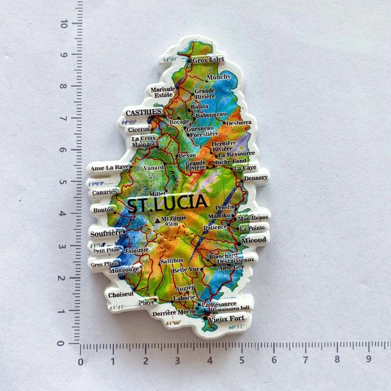 1pc, Saint Lucia travel Souven - Art Craft Magnet review and price