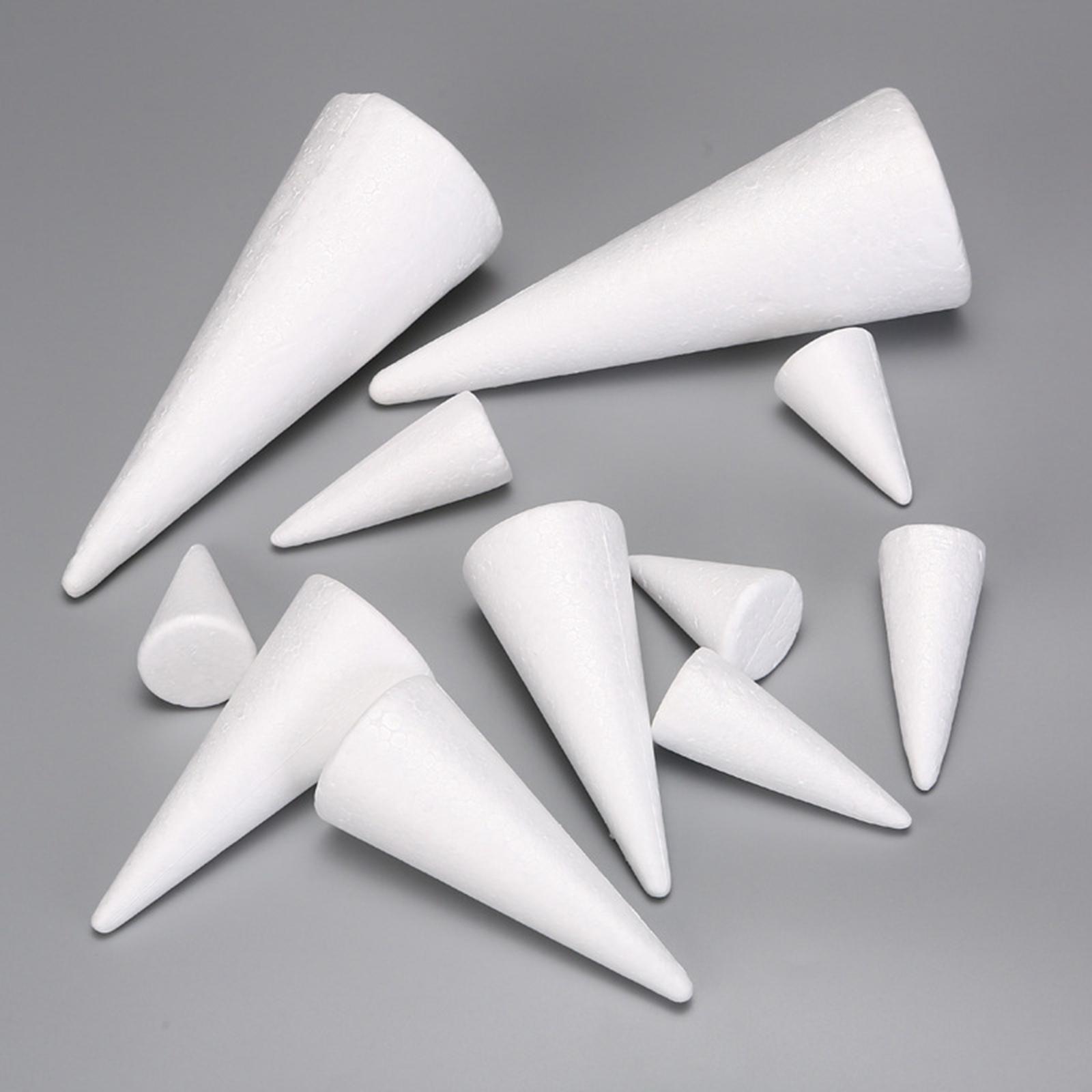 15Pcs Craft Foam Cones White P - Art Craft Activities review and price