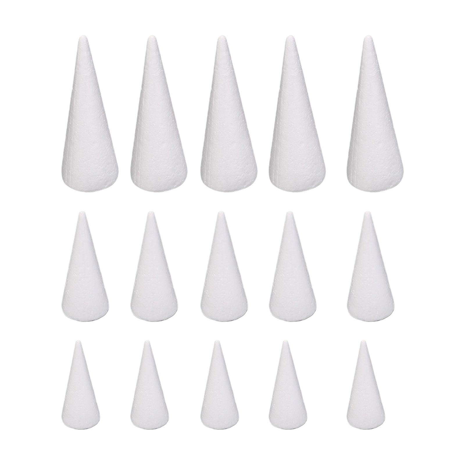 15Pcs Craft Foam Cones White P - Art Craft Activities review and price