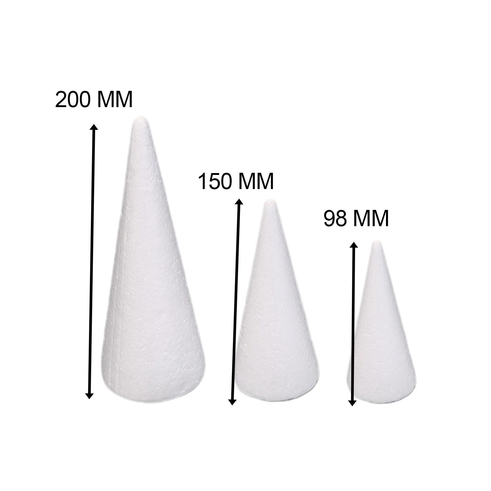 15Pcs Craft Foam Cones White P - Art Craft Activities review and price