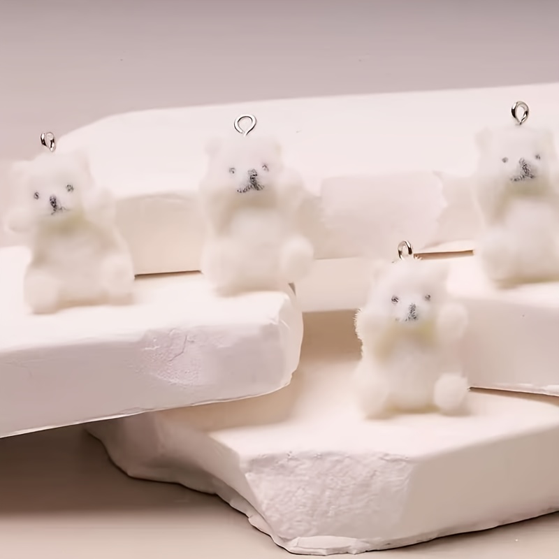 6Pcs Polar Bear Resin Charms C - Art Craft Activity review and price