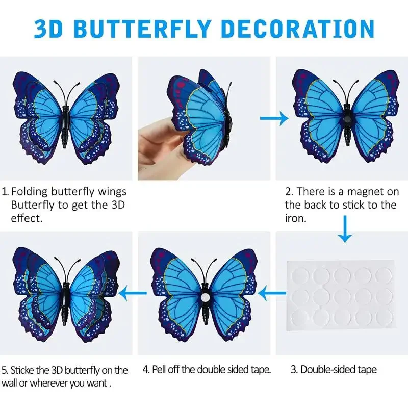 12pcs 3D Colorful Butterfly Wa - Art And Craft For Nursery review and price