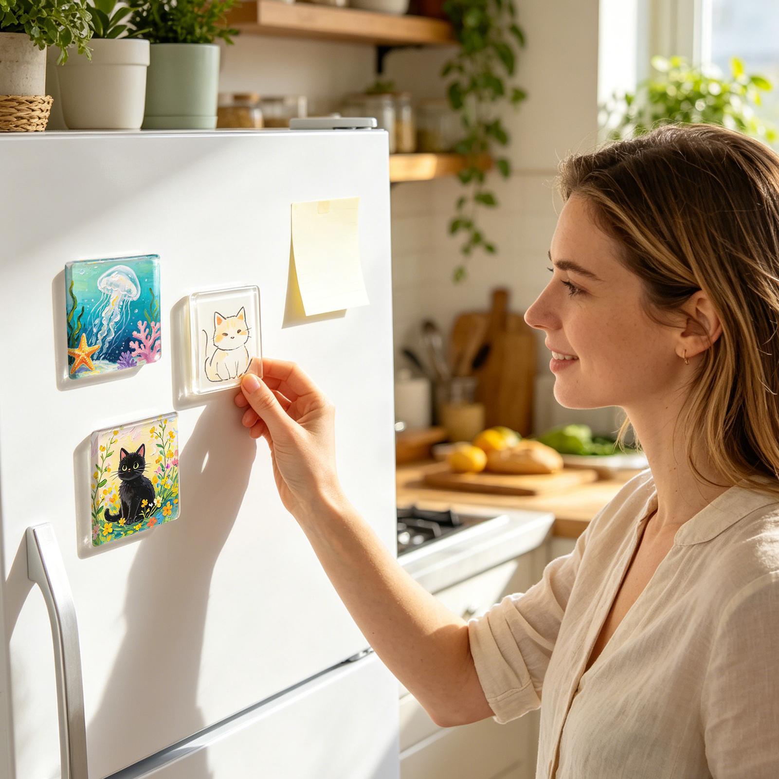 Square Acrylic DIY Fridge Magn - Art Craft Magnet review and price