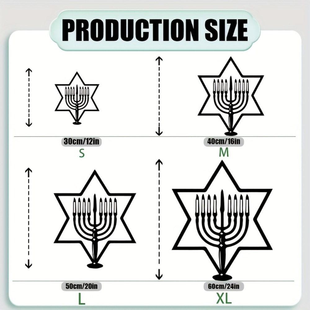 CIFBUY Metal Wall Art Menorah  - Art & Craft Paper Ideas For Kids review and price