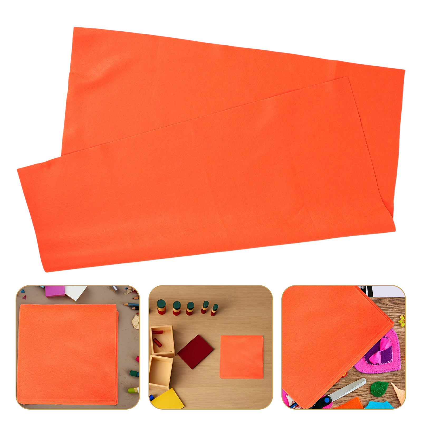 Orange Felt Fabric Soft Flexib - Art Craft Class review and price