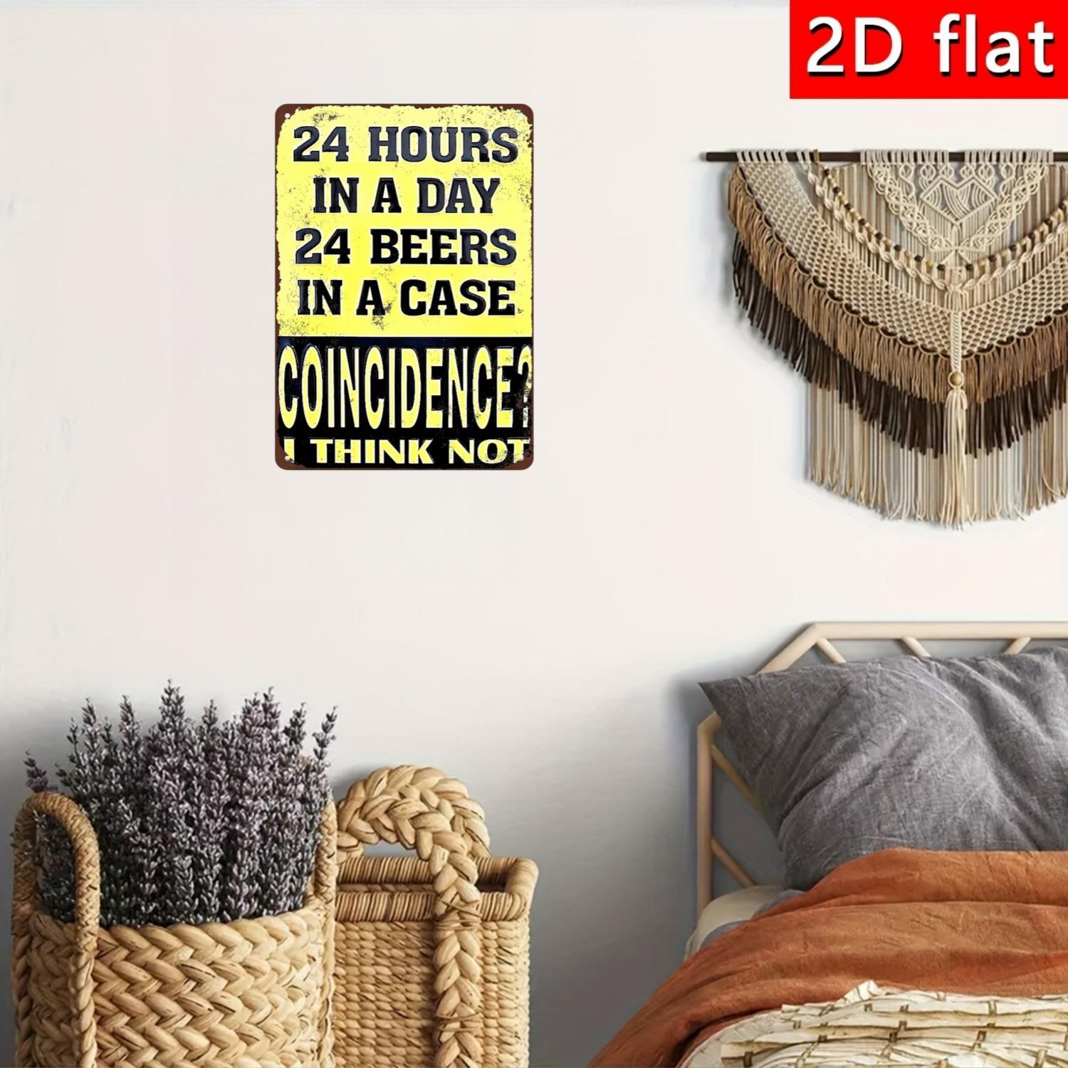 2D flat, retro beer wooden sig - Art Craft Movement review and price