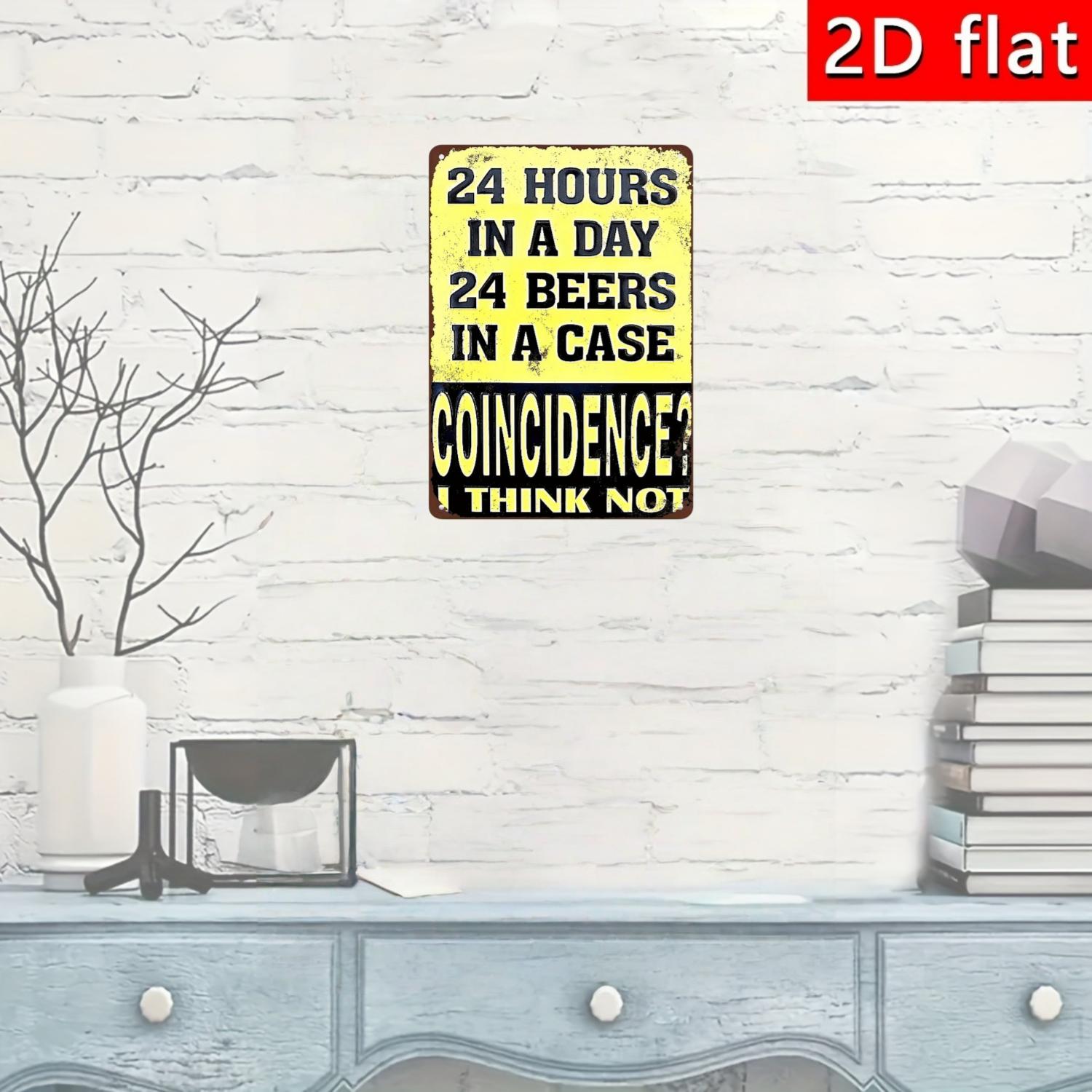 2D flat, retro beer wooden sig - Art Craft Movement review and price