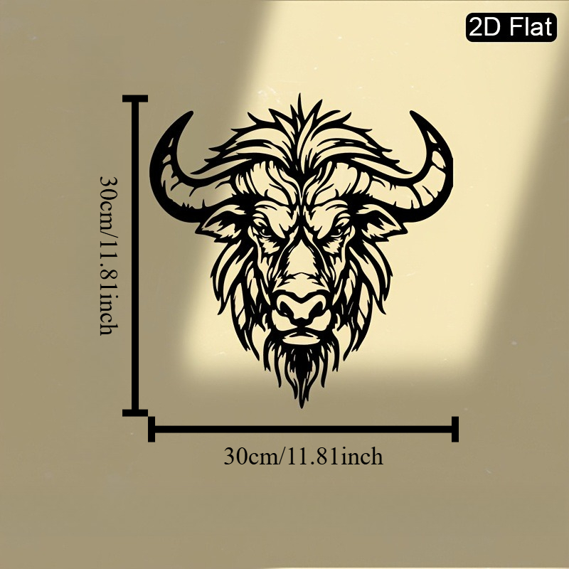 1Pcs Metal Buffalo Head Wall S - Art And Craft For Father'S Day review and price