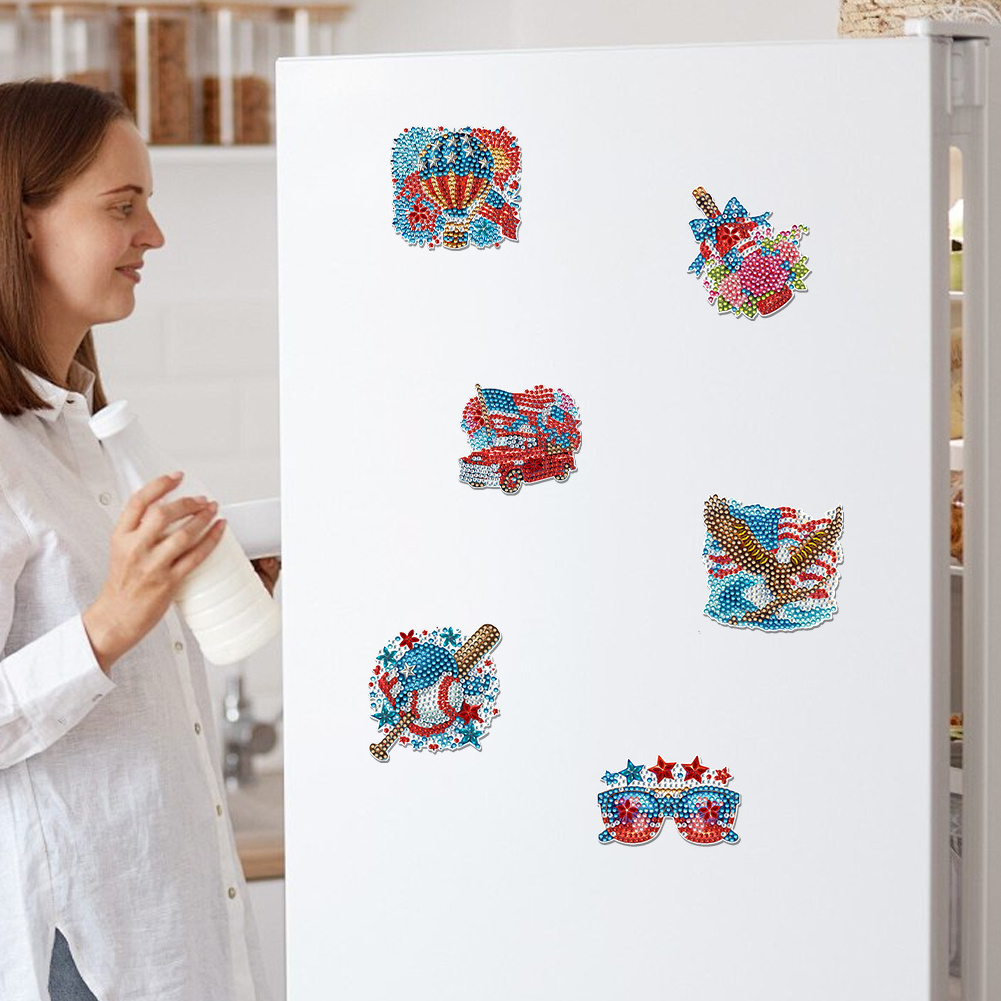 6 Pcs Diamond Art Fridge Magne - Art Craft Magnet review and price