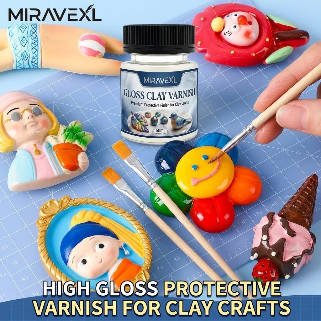 MIRAVEXL High Gloss Clay Varni - Air Dry Clay review and price