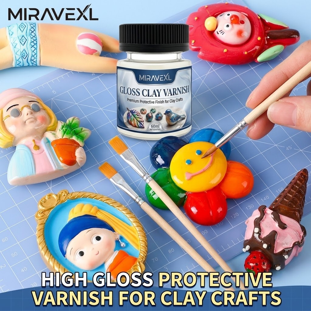 High Gloss Clay Glaze with 2 B - Air Dry Clay review and price