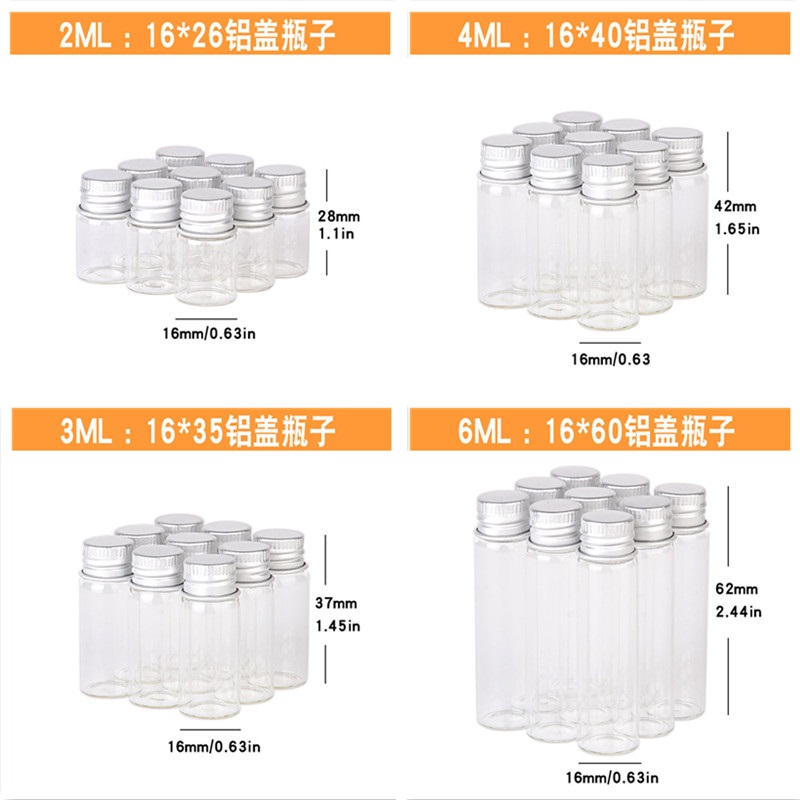 400pcs 2ml 4ml 6ml Glass Bottl - Art Craft Zoo review and price