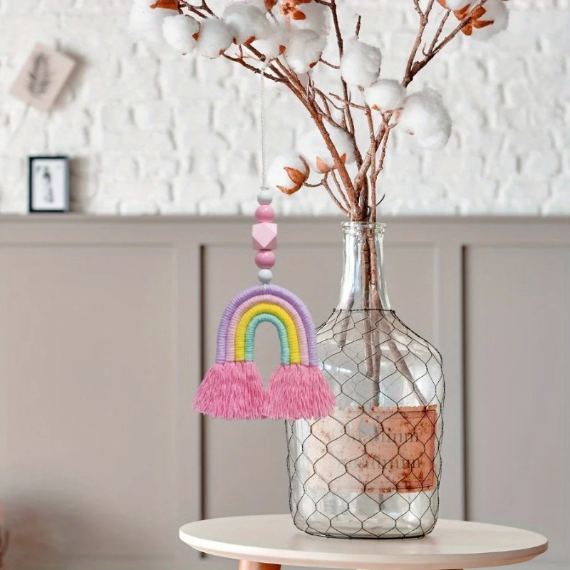 Rainbow Wind Chimes Weaving Mi - Art And Craft For Nursery review and price