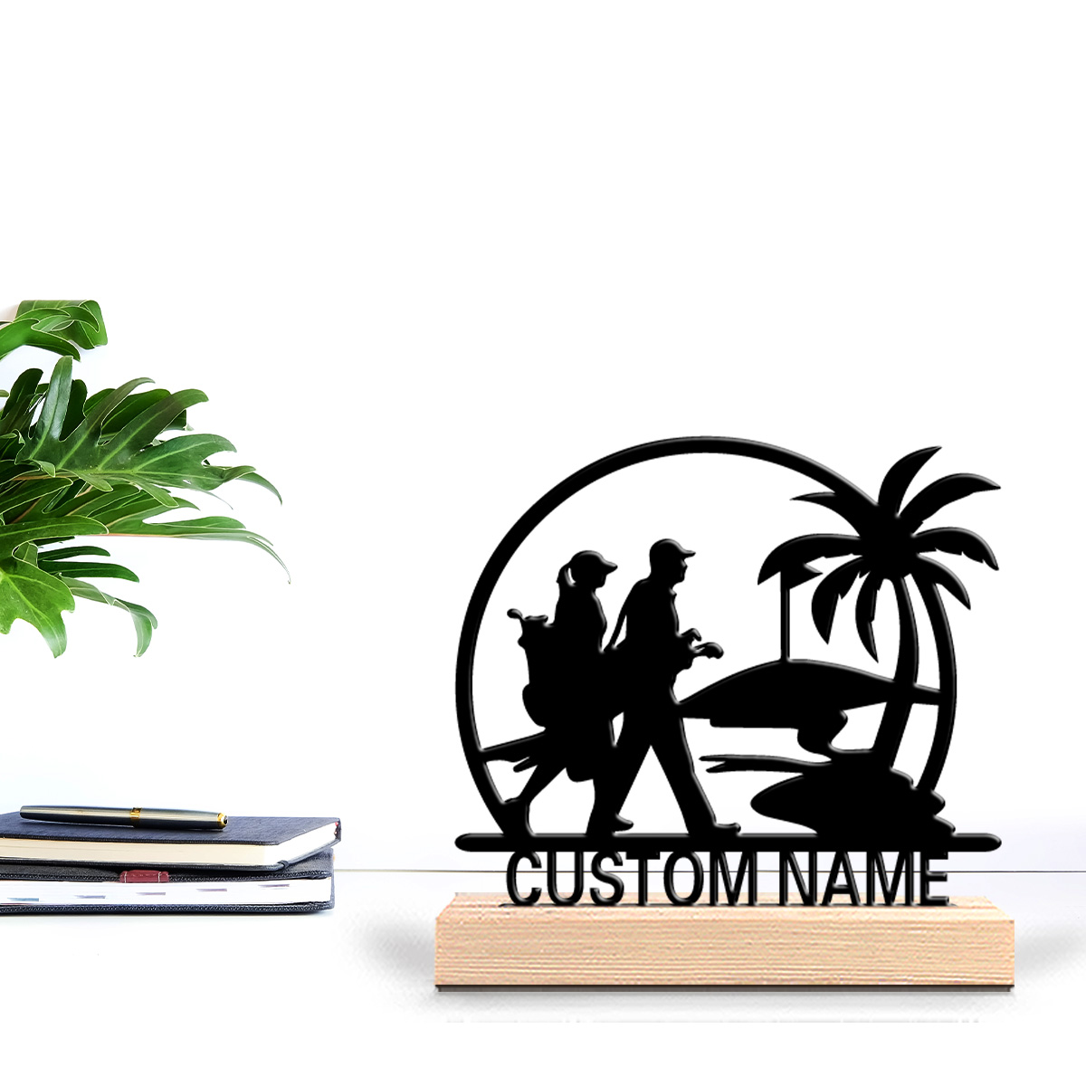 1pc Golf course Custom Text Ti - Art Craft Course review and price