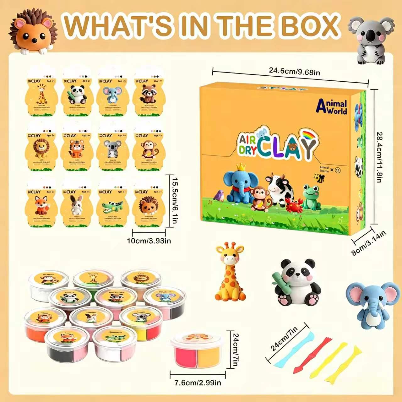 Air Dry Clay Kit with 12 Anima - Air Dry Clay review and price